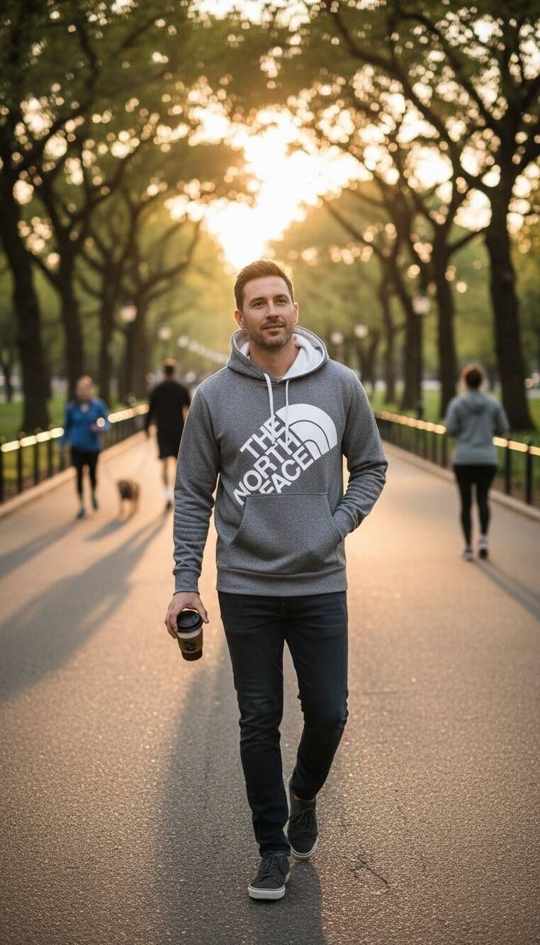 The North Face hoodie